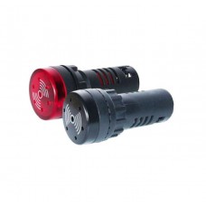 Tork Ø22mm Sesli Led Flasör İkazlı 24V AC/DC (KIRMIZI)