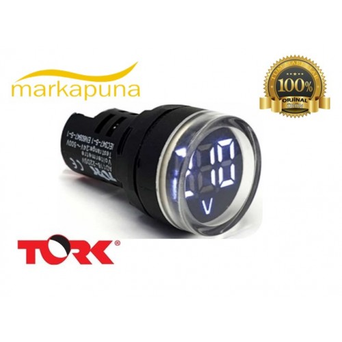 TORK Voltmetre Ø22mm 24-500V (BEYAZ)