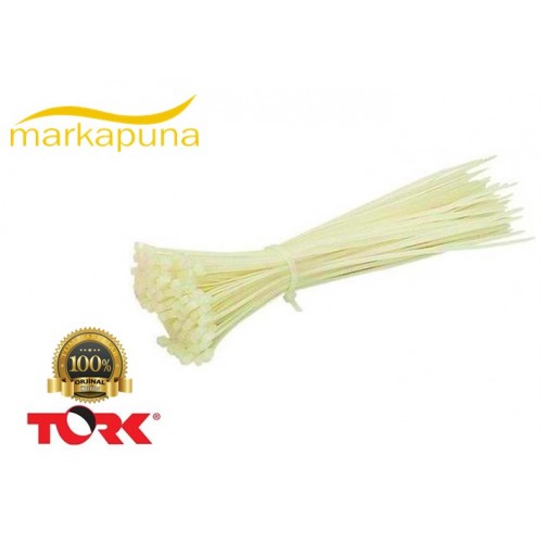 Tork TKB-200M 200x2,5mm Beyaz Kablo Bağı 100’lü