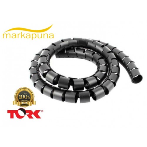 Tork TTSPR-08 8mm Siyah Kablo Toplama Spirali 5 Metre