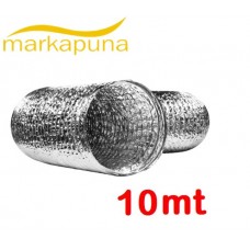 Flexible 102 mm Alüminyum İzolesiz Hava Kanalı