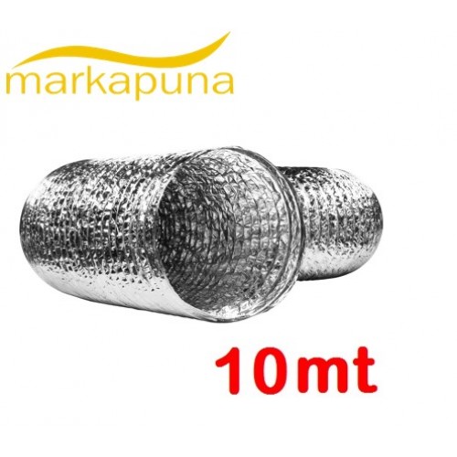 Flexible 127 mm Alüminyum İzolesiz Hava Kanalı