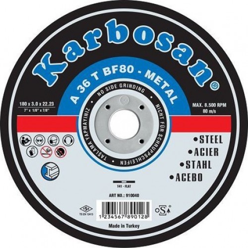 KARBOSAN METAL KESİCİ TAŞ 115 MM-1.0 