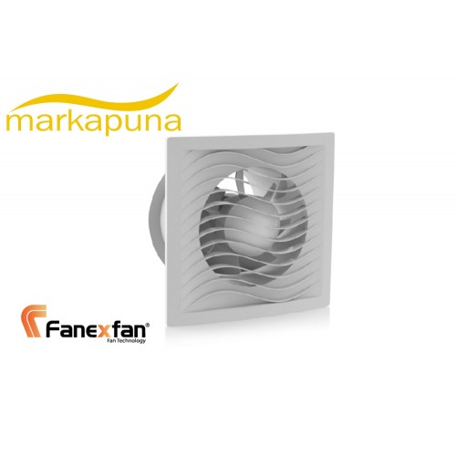 Fanex D-BTA 150 Slim 15 cm 285  m³/h Debi Banyo WC Duvar Tavan Fanı