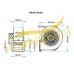 Fanex BAGS 160-60 Dıştan Rotorlu 680 m³/h Debi Alüminyum Gövdeli Salyangoz Fan